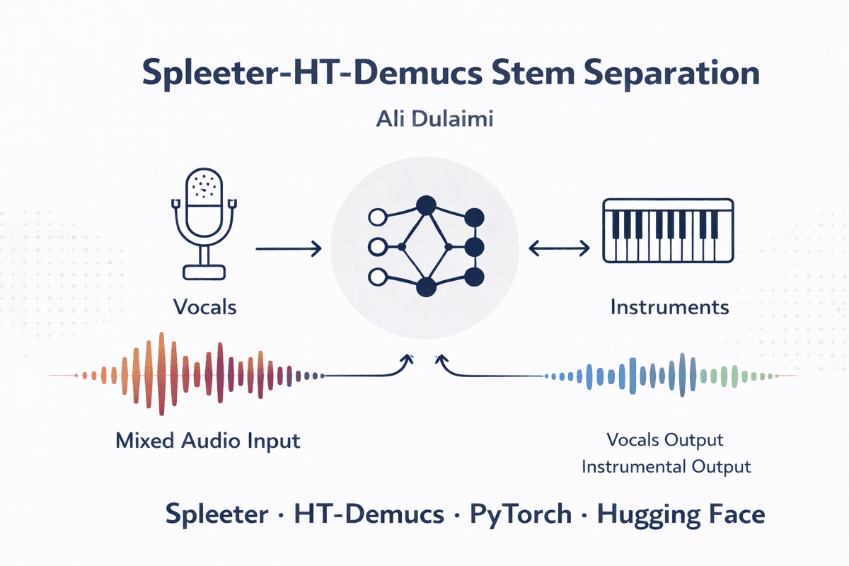 Spleeter-HT-Demucs Stem Separation